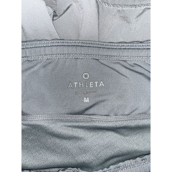 Athleta Women's Athletic Running Shorts Size Medium Gray Activewear - Picture 3 of 8